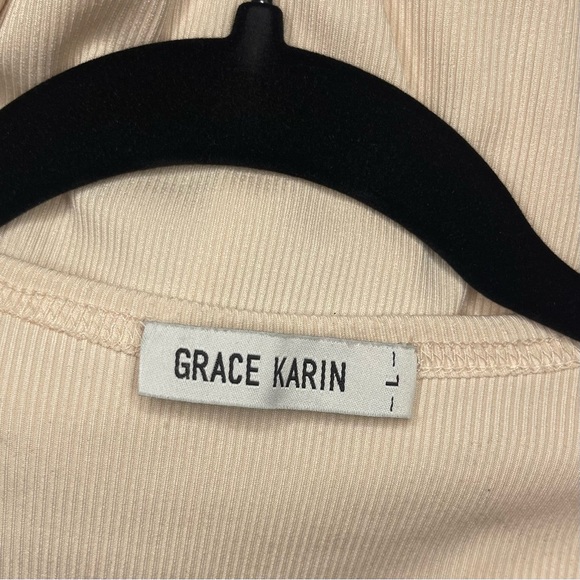 Grace Karin Long Sleeve Duster Length Open Front Pink Cardigan with Pockets - Picture 5 of 7